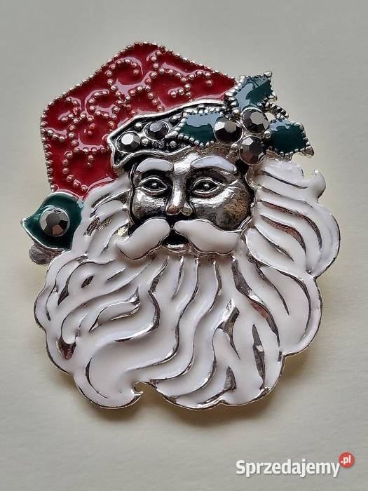 BROSZKA KOSTIUMOWA W STYLU ART DECO SANTA CLAUS Częstochowa