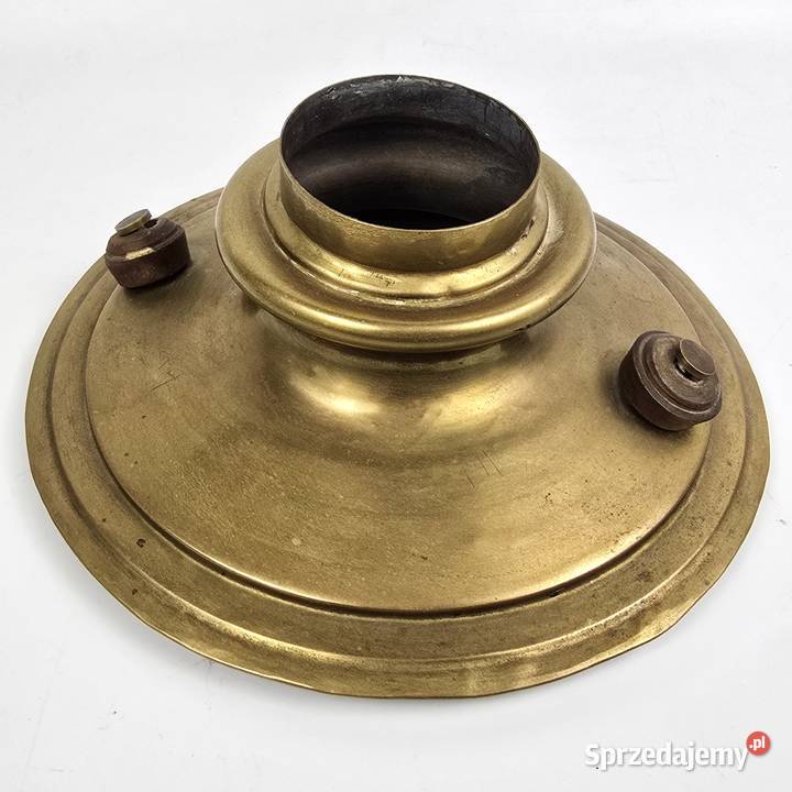 Samowar mosiężny z tacą płukalnicą i