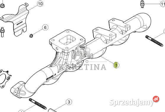 CLAAS Arion 610 660 Kolektor Wydechowy Wylotowy Jastrzębniki sprzedam