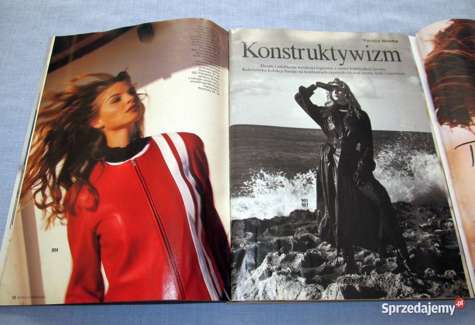 Burda International Wiosna 1995 moda szycie Skępe