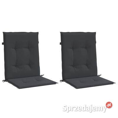 vidaXL Poduszki na krzesła ogrodowe 2 czarne Warszawa
