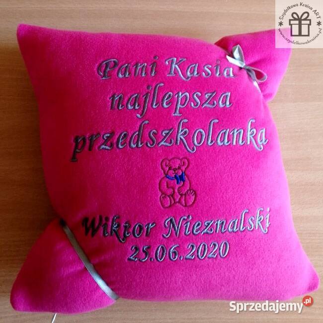 Prezent na Dzień Nauczyciela poduszka z Toruń