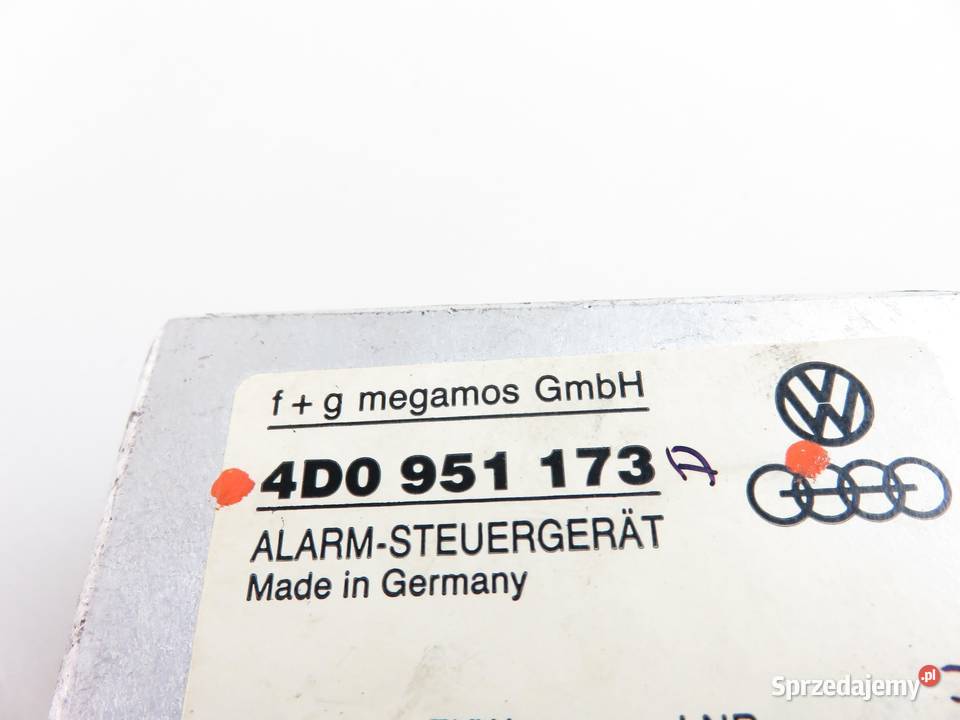 MODUŁ ALARMU AUDI A8 4D2 4D8 4D0951173 osobowe Części samochodowe