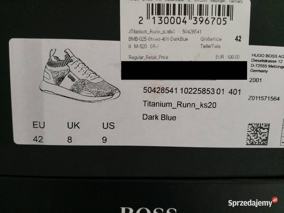 Buty sportowe Hugo Boss rozmiar 42 zachodniopomorskie Szczecin
