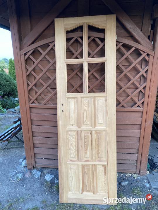 Drzwi sosnowe surowe prawe Lignowy Szlacheckie