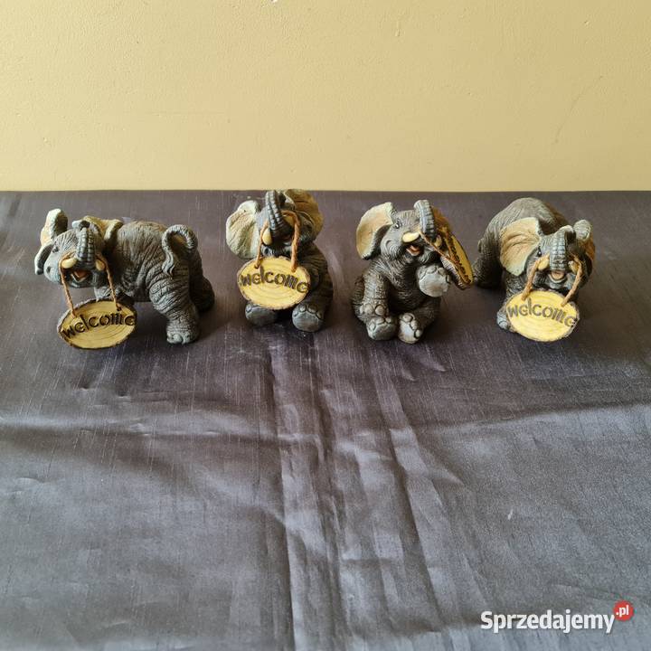 Figurki słoników ceramika Warszawa sprzedam