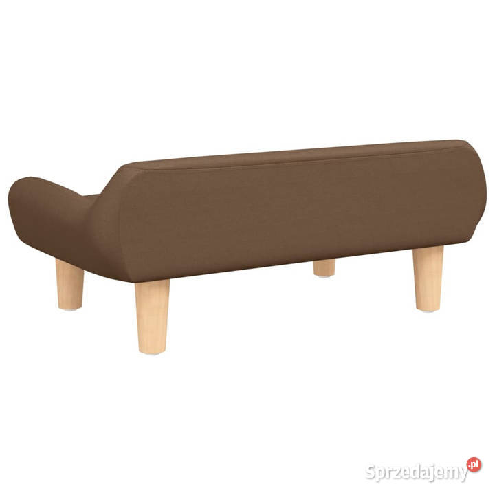 Sofa dzieci brązowa 70x40x24 obita tkaniną mazowieckie