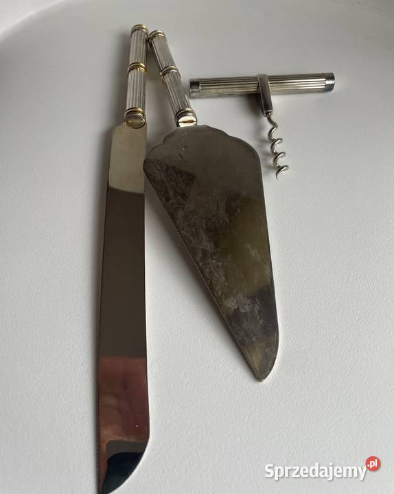 Zestaw sztućców do tortu vintage Francja Toruń sprzedam
