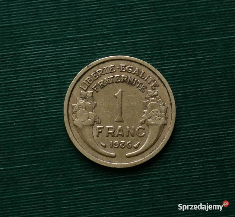 FRANCJA 1 frank 1936r śląskie Gliwice