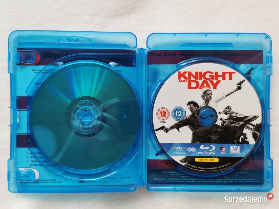 Knight and Day Wybuchowa Para Bluray DVD En 2010 łódzkie Wytrzyszczki