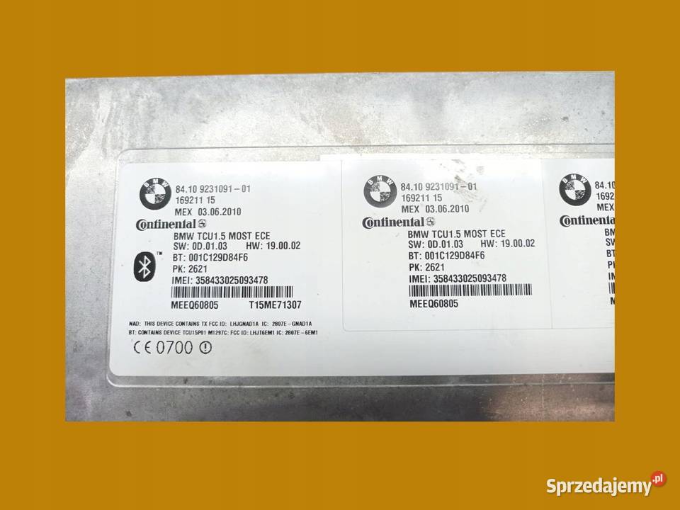 MODUŁ BLUETOOTH 9231091 Bmw Seria 3 V 20052012 sprzedam