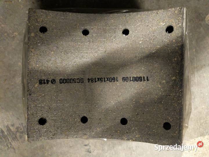 Okładzina hamulca przyczepa Brandys BSS 12 ton Części i osprzęt rolniczy kujawsko-pomorskie Brzozówka