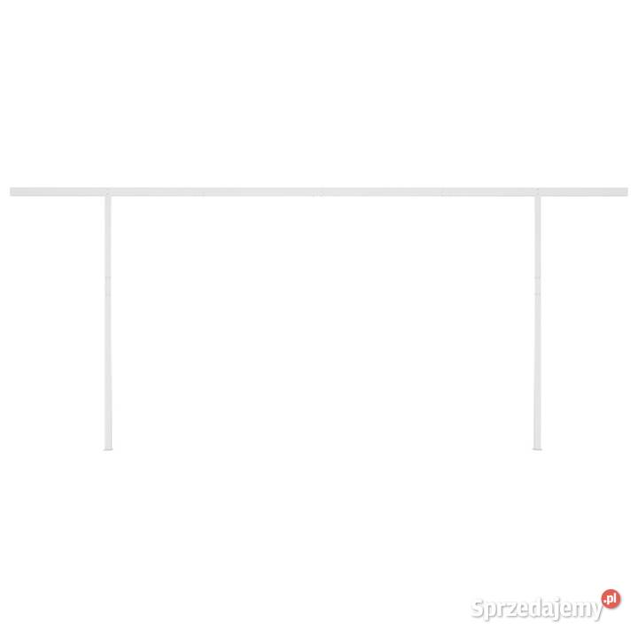 Ręcznie zwijana markiza z słupkami 6x3 m