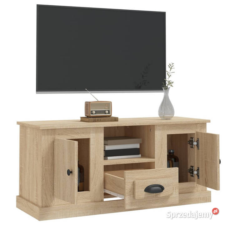 Szafka pod TV dąb sonoma 100x355x45 materiał Warszawa