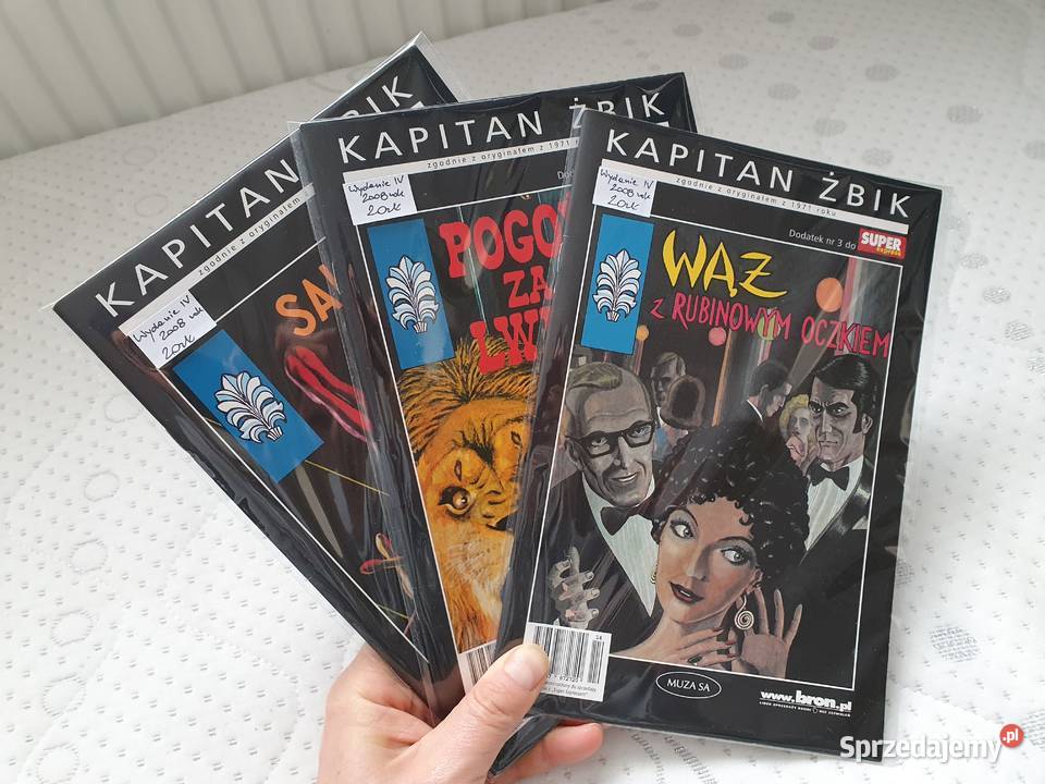 Kapitan Żbik zestaw 3 komiksów 2008 Gdynia sprzedam