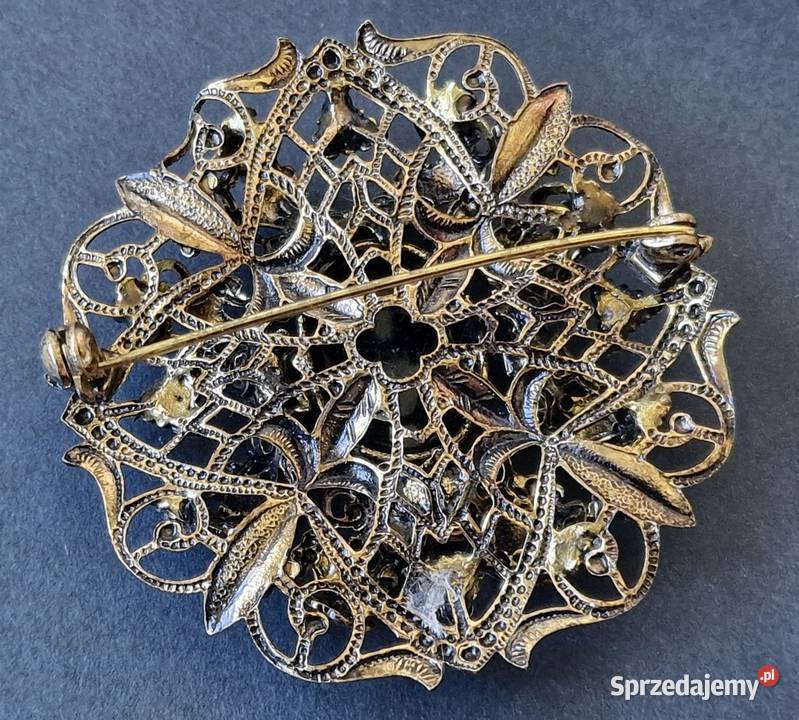 VINTAGE BROSZA W STYLU STARY WIEDEŃ ART DECO śląskie Częstochowa