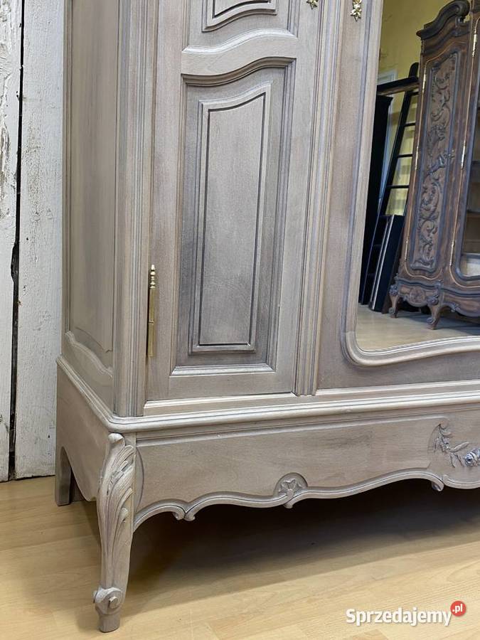 Szafa kremowa 3drzwiowa LUDWIK XV Francja 1908 259cm Szafy i garderoby Warszawa