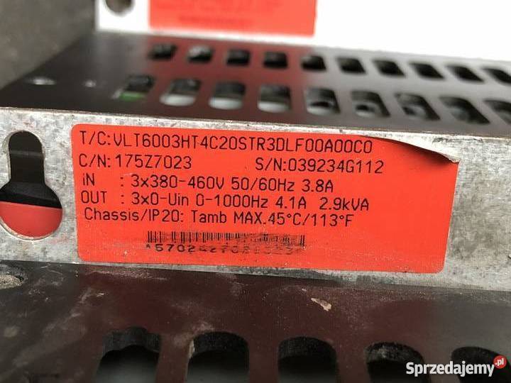 Falownik Danfoss VLT6003 29kVA 15KW 41A VLT6000 Nowy Tomyśl