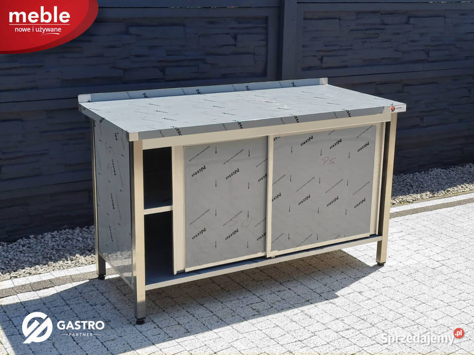 Stół roboczy gastronomiczny przyścienny z półką Gastronomia wielkopolskie Ostrów Wielkopolski