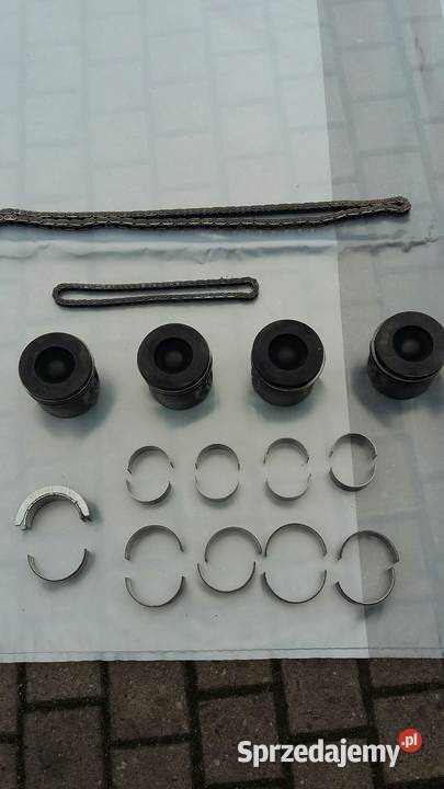 tłoki komplet 4 SZTUKI panewki łańcuchy 2 sztuki Knurów