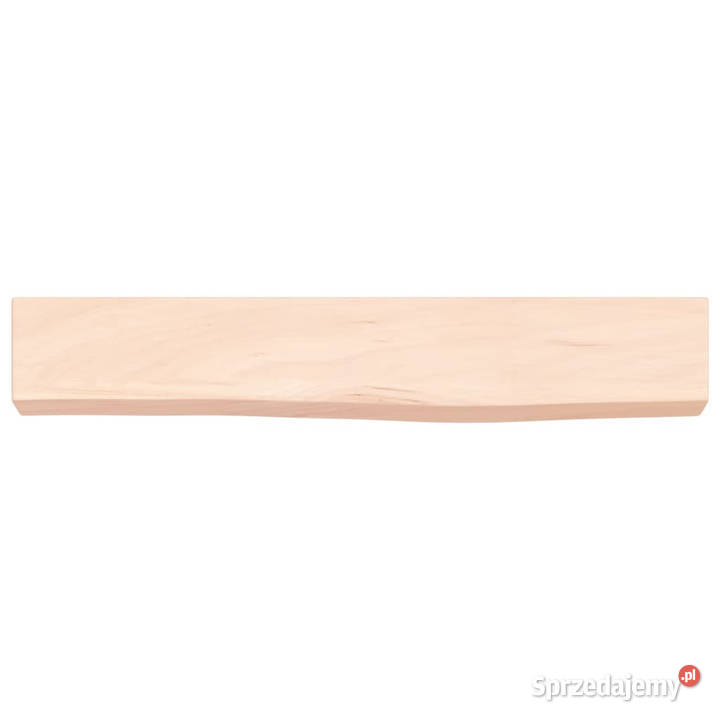 Półka 60x10x6 surowe lite drewno dębowe WM363520 mazowieckie Warszawa