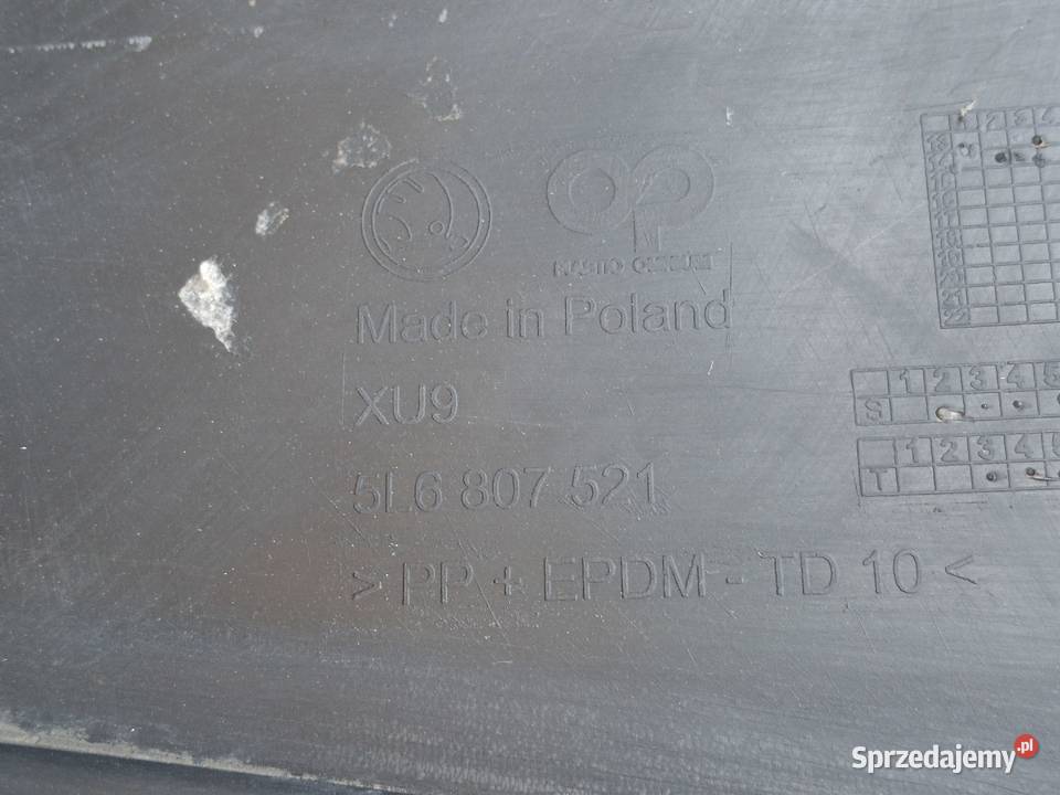 SKODA YETI OUTDOOR LIFT ZDERZAK TYŁ TYLNY Bieleń