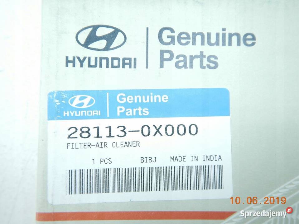 FILTR POWIETRZA HYUNDAI I10 11 ORYGINAŁ ASO osobowe