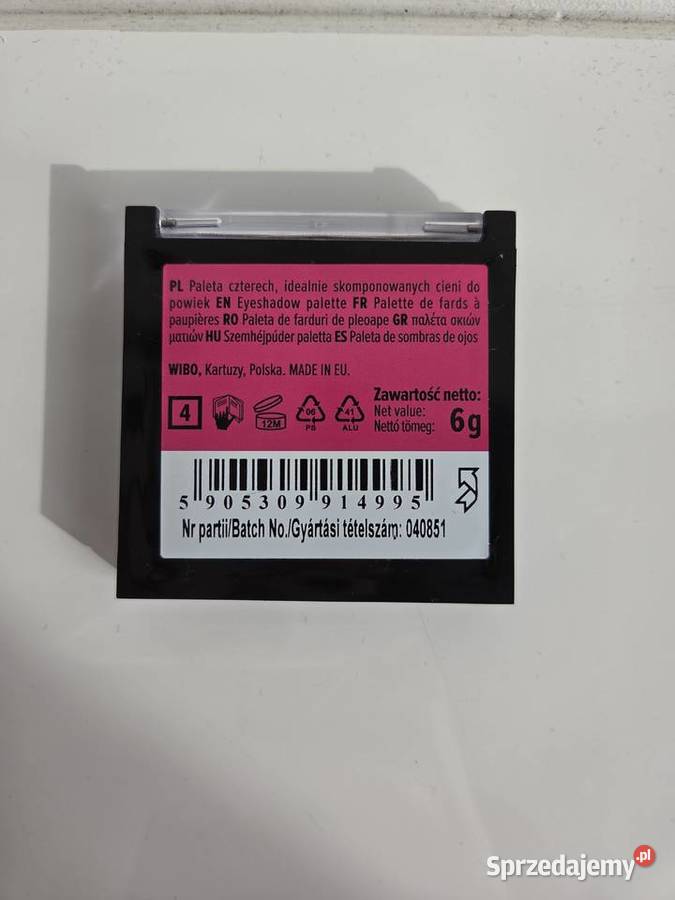 Wibo Quattro paleta cieni do powiek małopolskie Liszki