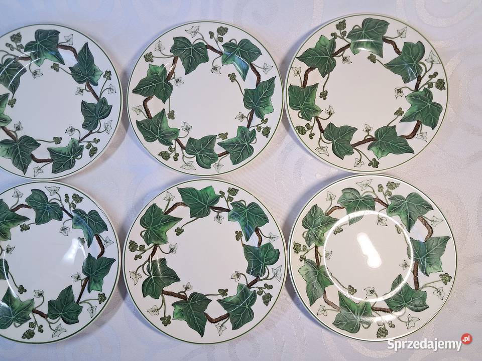 Oryginalny komplet 6 talerzyków Wedgwood Strzelce Krajeńskie