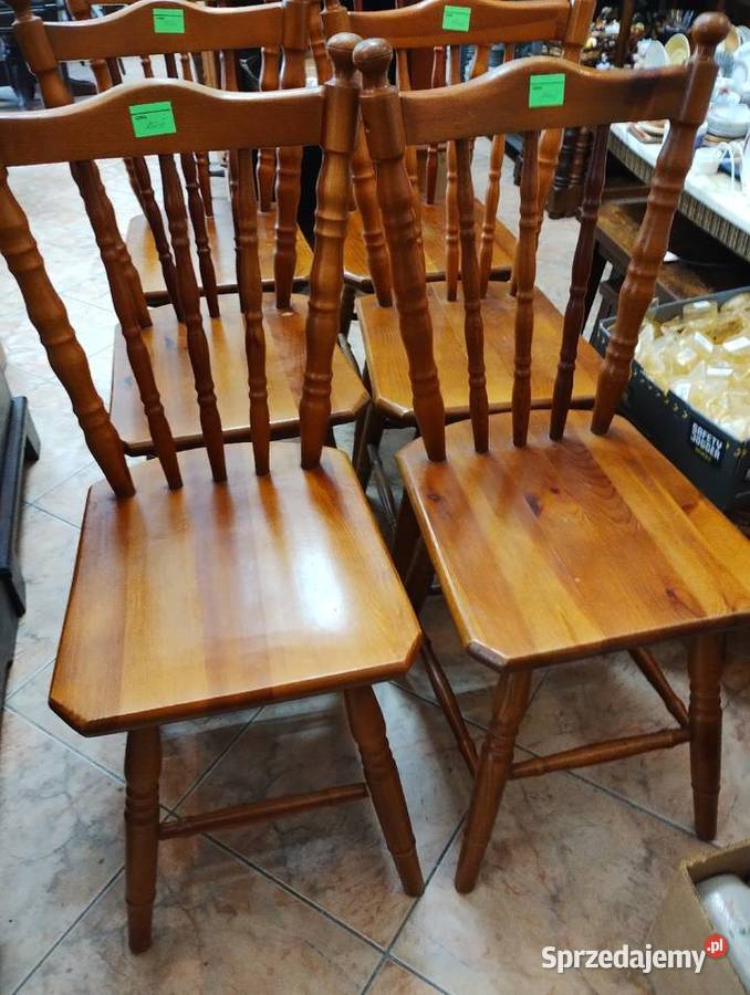Krzesła drewniane patyczaki Ełk