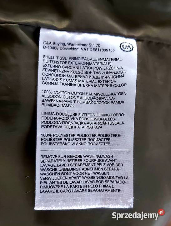 Kurtka damska wiosennojesienna z podpinką Rozmiar 40(L) Słupsk