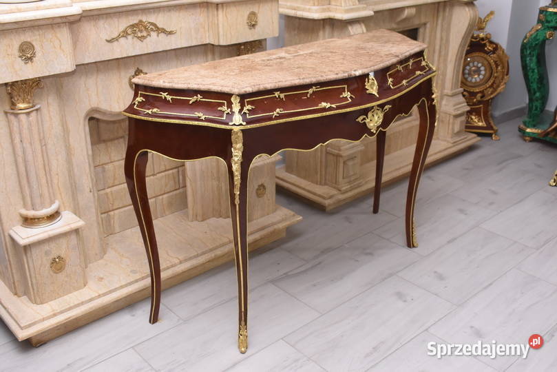Konsola W Stylu Ludowika XV Marmurowy Blat małopolskie