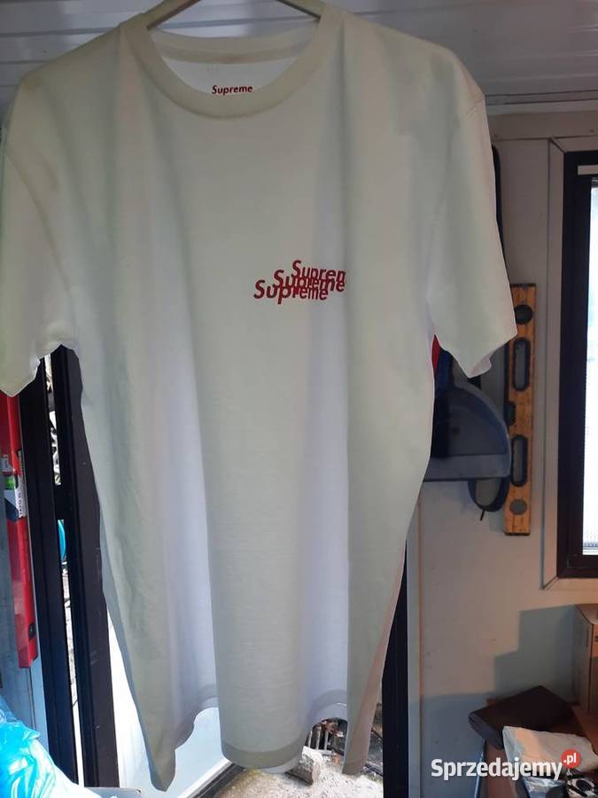 Biała nowa koszulka Supreme w rozmiarze L Rozmiar L wielkopolskie Poznań