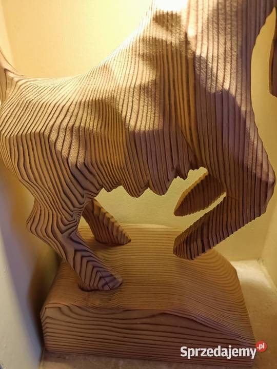 Rzeźba drewno koza kozioł duży masywny lubelskie Zamość sprzedam