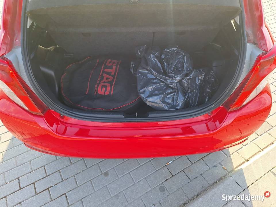 Toyota Yaris 10 69 z LPG klimatyzacja czerwony podlaskie Białystok