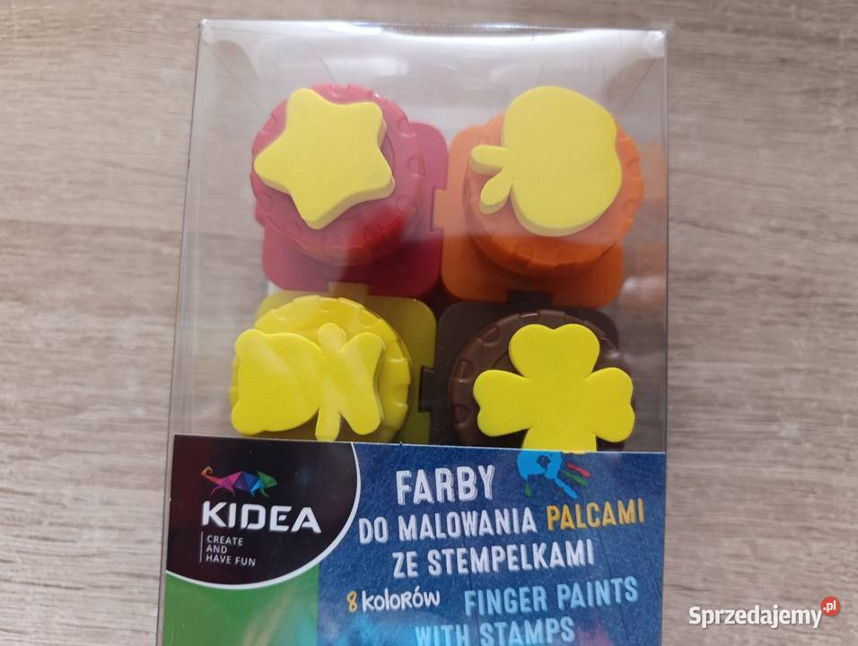 Farby do malowania palcami ze stempelkami 8 Kwidzyn sprzedam