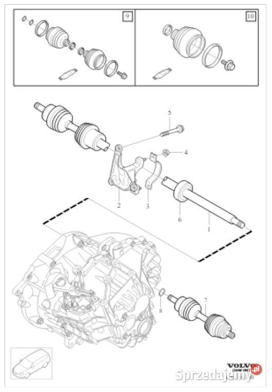 VOLVO V40 V40CC S60 V60 XC60 mocowanie prawej Bielany Wrocławskie sprzedam