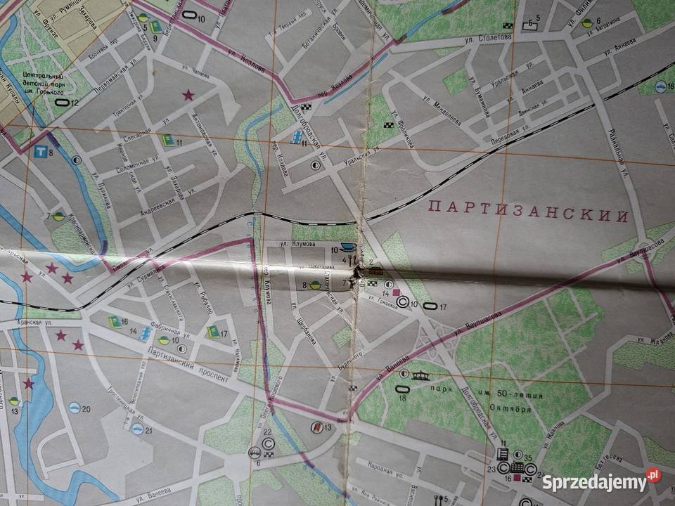 Mińsk plan miasta j rosyjski Kraków sprzedam