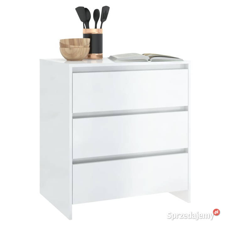 Szafka biała z połyskiem 70x41x75 materiał Warszawa