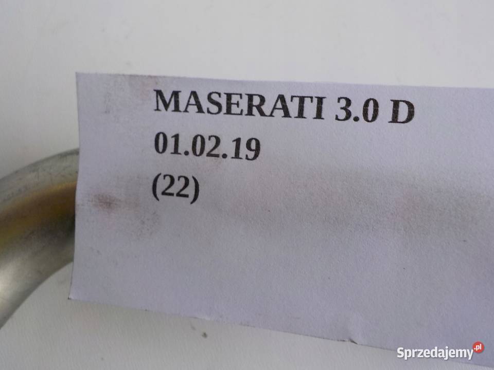 RURA RURKA PRZEWÓD EGR MASERATI GHIBLI 30D osobowe Silniki i osprzęt Nowy Tomyśl