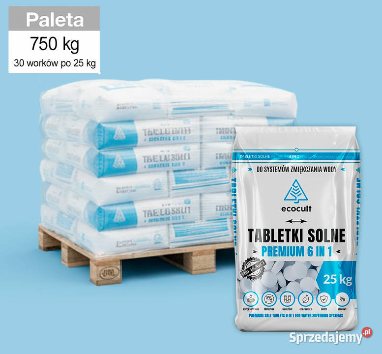 Tabletki solne paleta 750 Ecocult Premium 6w1 mazowieckie Warszawa sprzedam