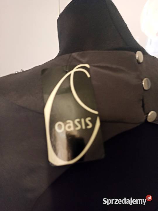 szara sukienka z metalicznymi koralikami Rozmiar 38(M) Spódnice i sukienki Częstochowa