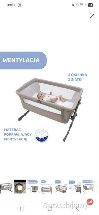 Łóżeczko dostawne Chicco Next2Me Essential Brzeźnica Leśna