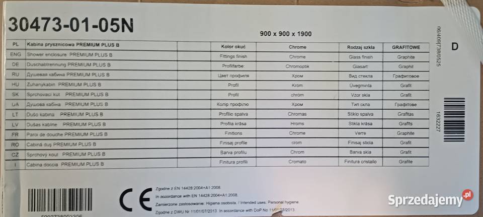 sprzedam kabinę z brodzikiem nową Gorzów Wielkopolski