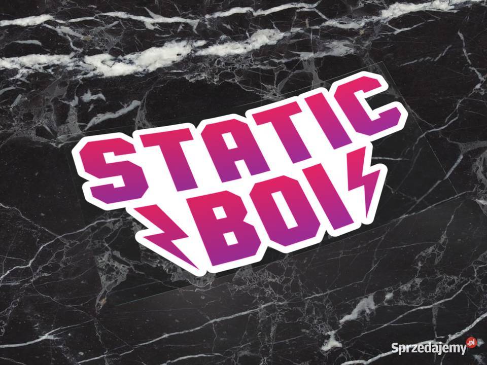 Naklejka STATICBOI 5 x 25 static boy boi drift 2 podlaskie