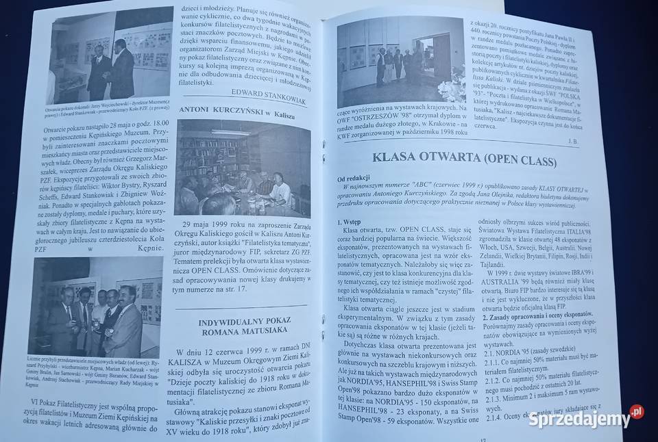 Kwartalnik Filatelista Kaliski numery 2 62 i 4 Koźminek