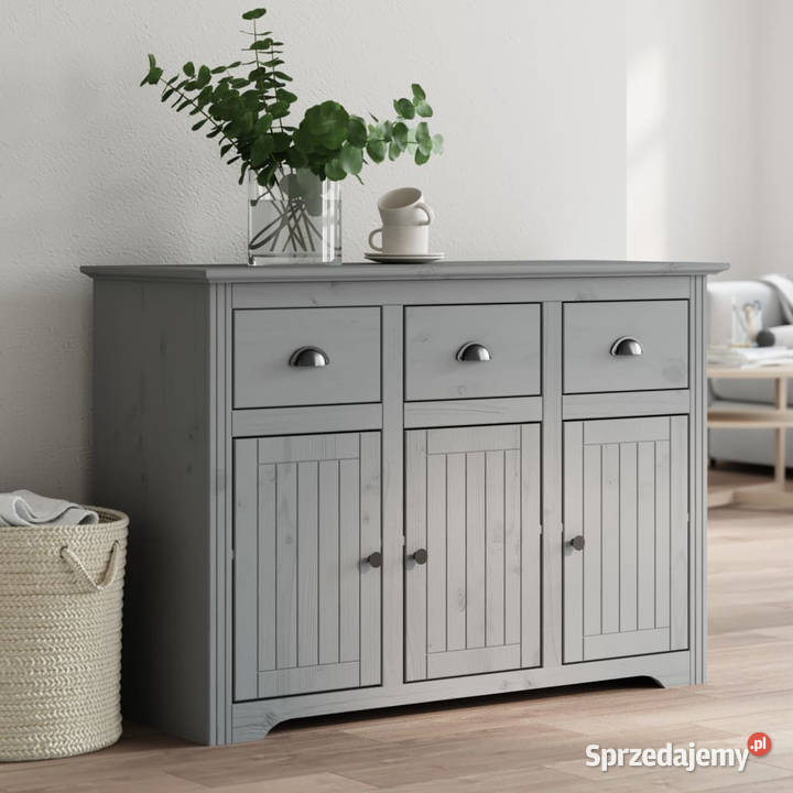 Komoda BODO szara 1155x44x80 lite drewno sosnowe mazowieckie Warszawa sprzedam