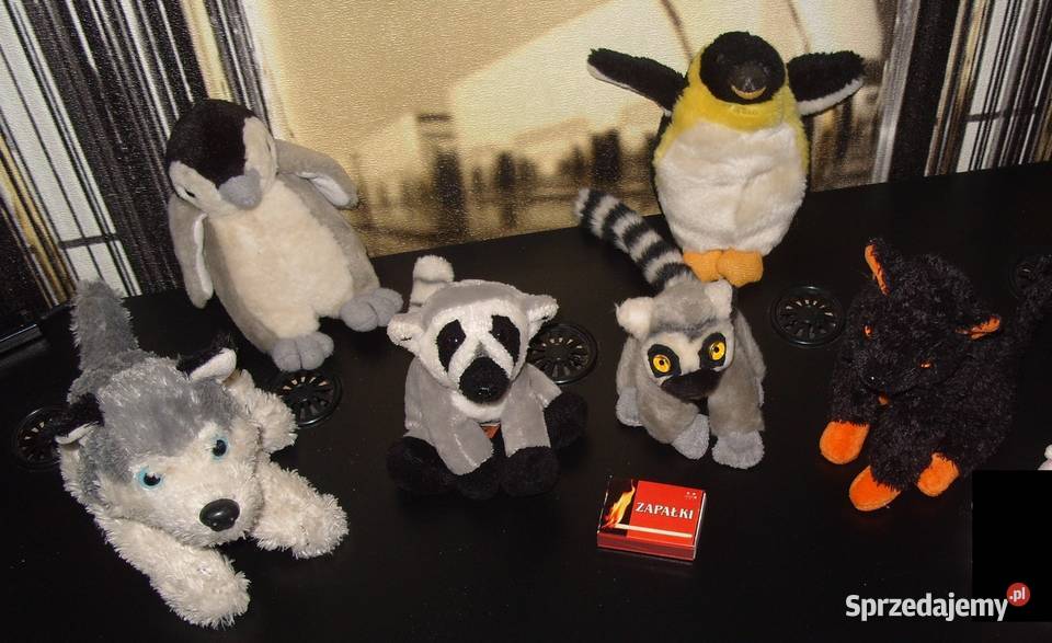 2 Lemurki Piesek2 Kotki2 PingwinyZestaw wielkopolskie Rawicz sprzedam