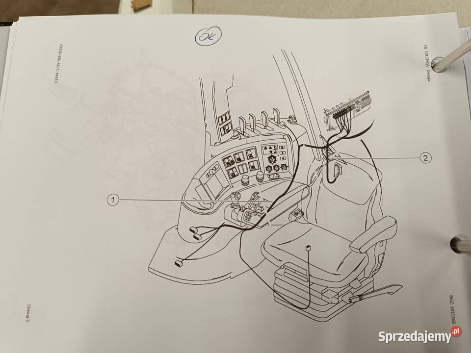 CLAAS AXION 810850 CMATIC A31 WIĄZKA KABINY Stalewo