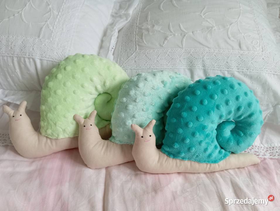 Ślimaki przytulanki handmade Siemianowice Śląskie